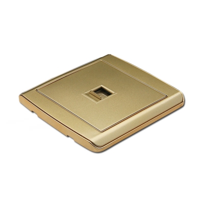 1 gang computer socket pc material golden wall socket