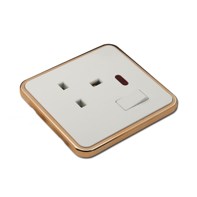 13A socket with Indicator light uk socket with switch
