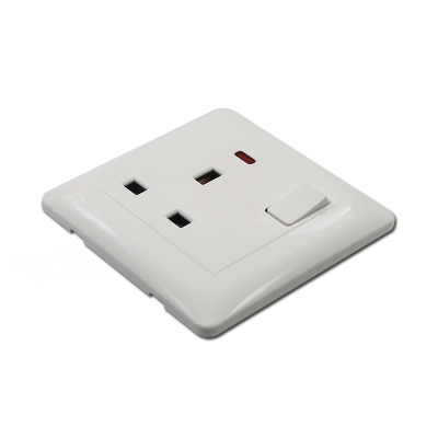 1 gang 13A uk socket british standard electrical wall socket