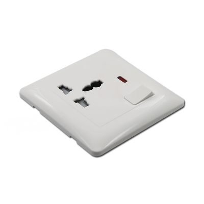 1 gang 13A multi-function socket with switch electrical wall socket