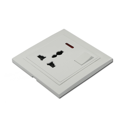 1 gang multi socket switch with light new design wall switch and socket