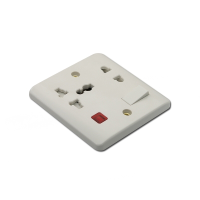Bakelite material wall socket with switch 5pin socket
