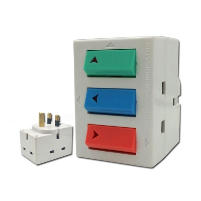 13a socket adaptor with three switch uk socket world travel socket