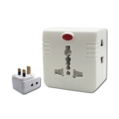 13A multi plug adaptor with light universal socket