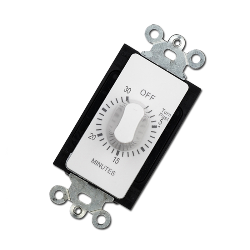 30 min electronic countdown timer switch in wall mechanical spring