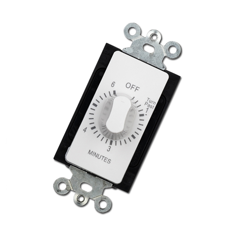 6 hour countdown timer in wall mechanical timer switch spring wound