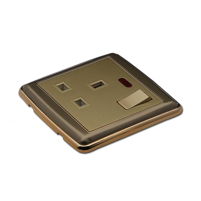 13A socket with Indicator light uk wall socket