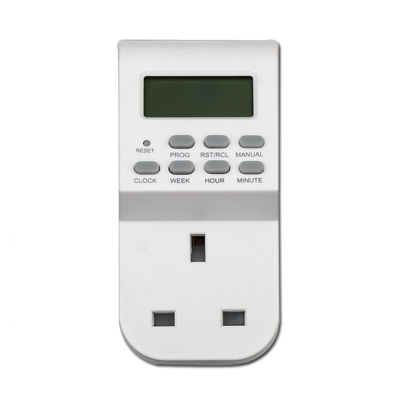 UK socket to 13A uk plug digital timer socket