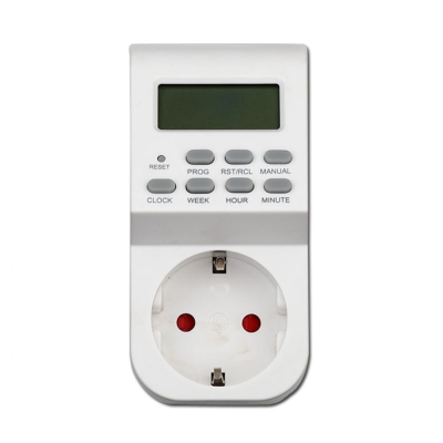 Weekly programmable digital timer socket Germany plug electrical timer